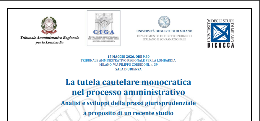 La tutela cautelare monocratica nel processo amministrativo